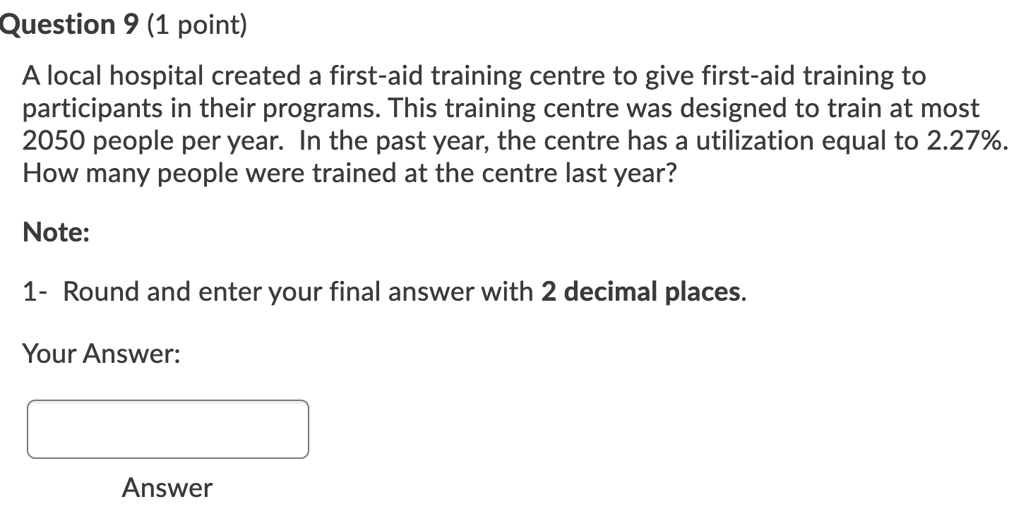 A local hospital created a first aid training