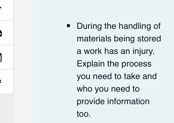 Building material I During the handling of