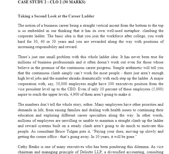 CASE STUDY 2 : EU] 2 {30 EIARKS) Taking a Second