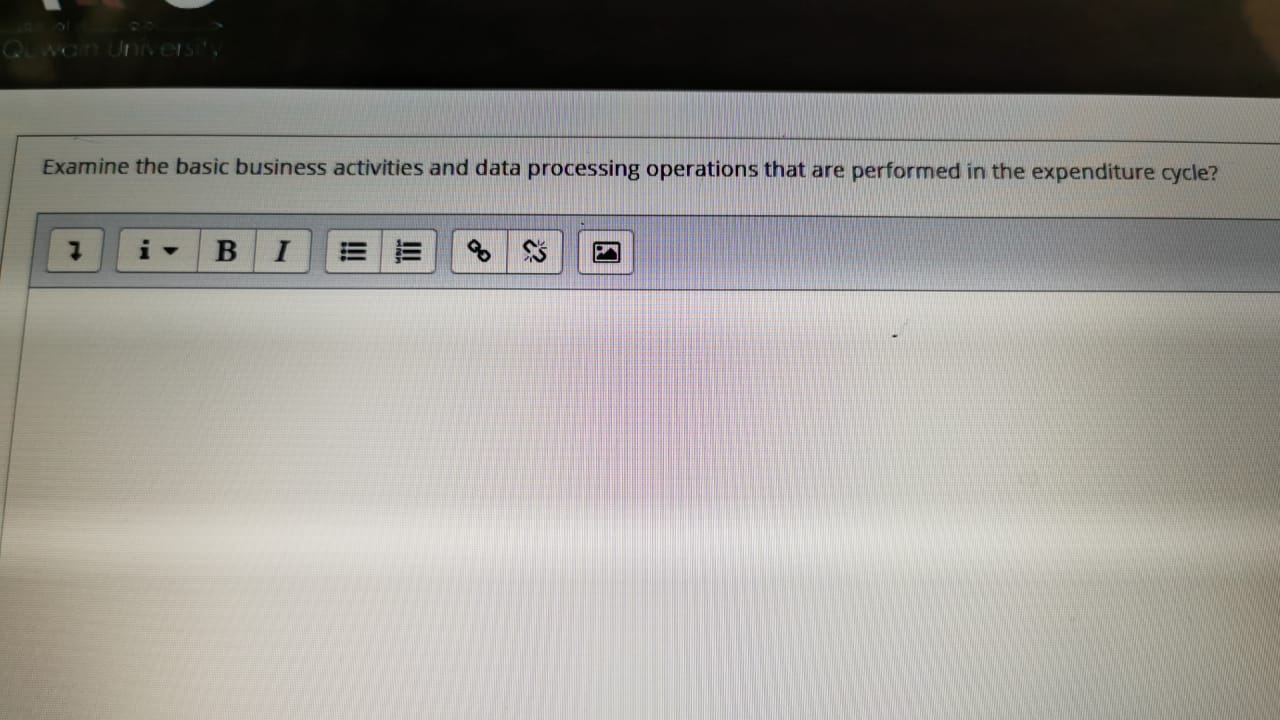 Examine the basic business activities and data