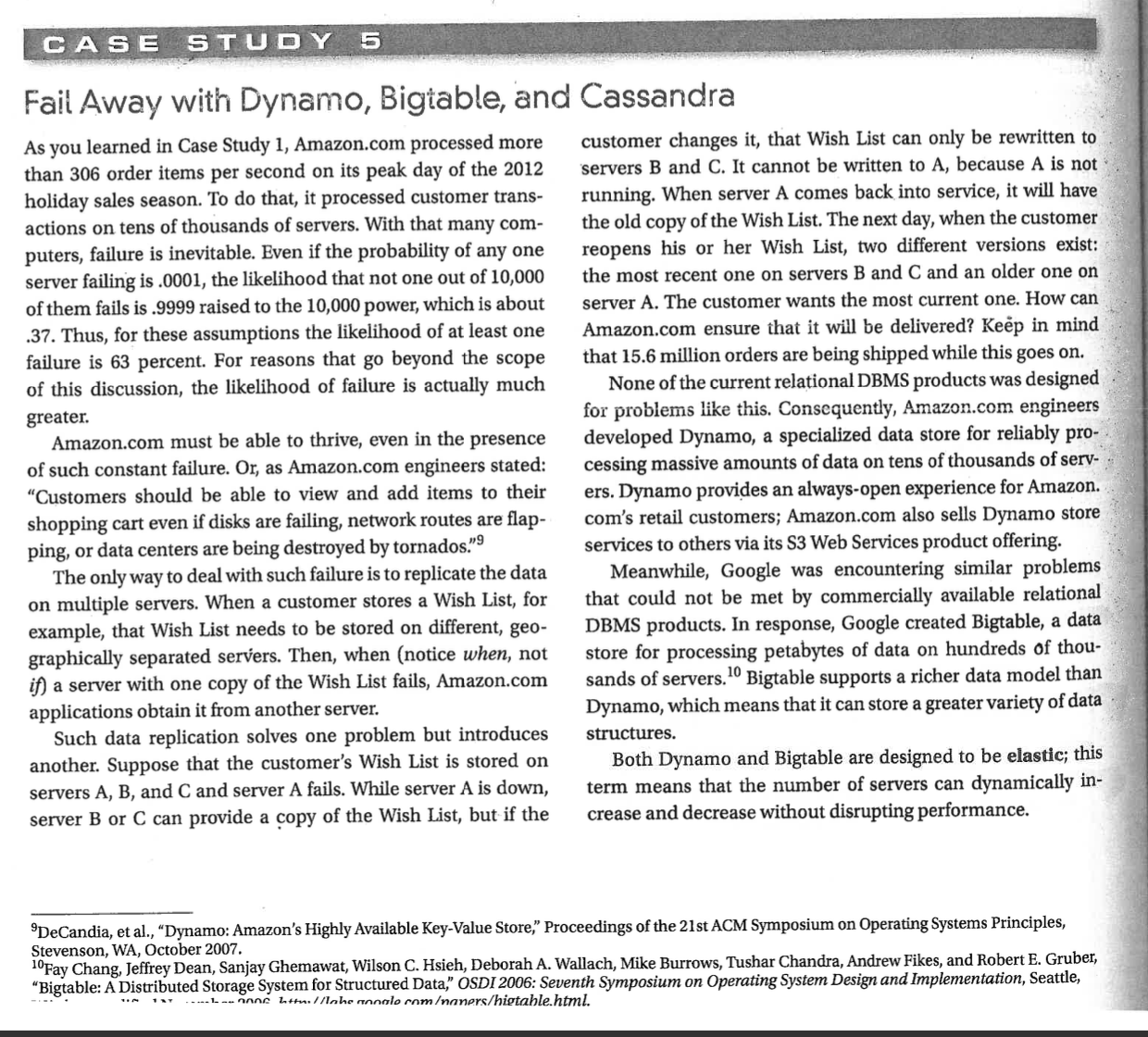 Refer to the attachment and: CASE STUDY 5 Fail