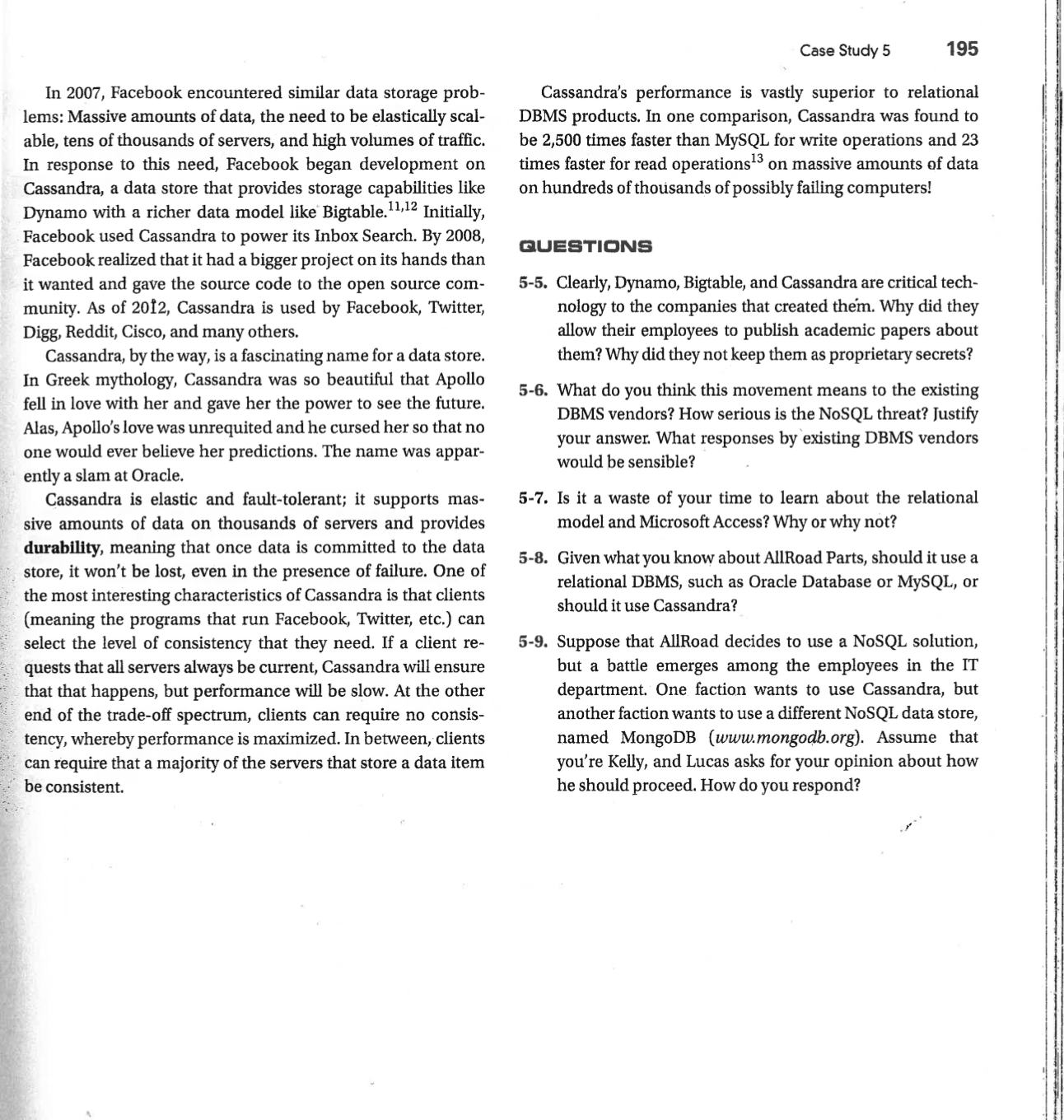 Refer to the attachment and: CASE STUDY 5 Fail