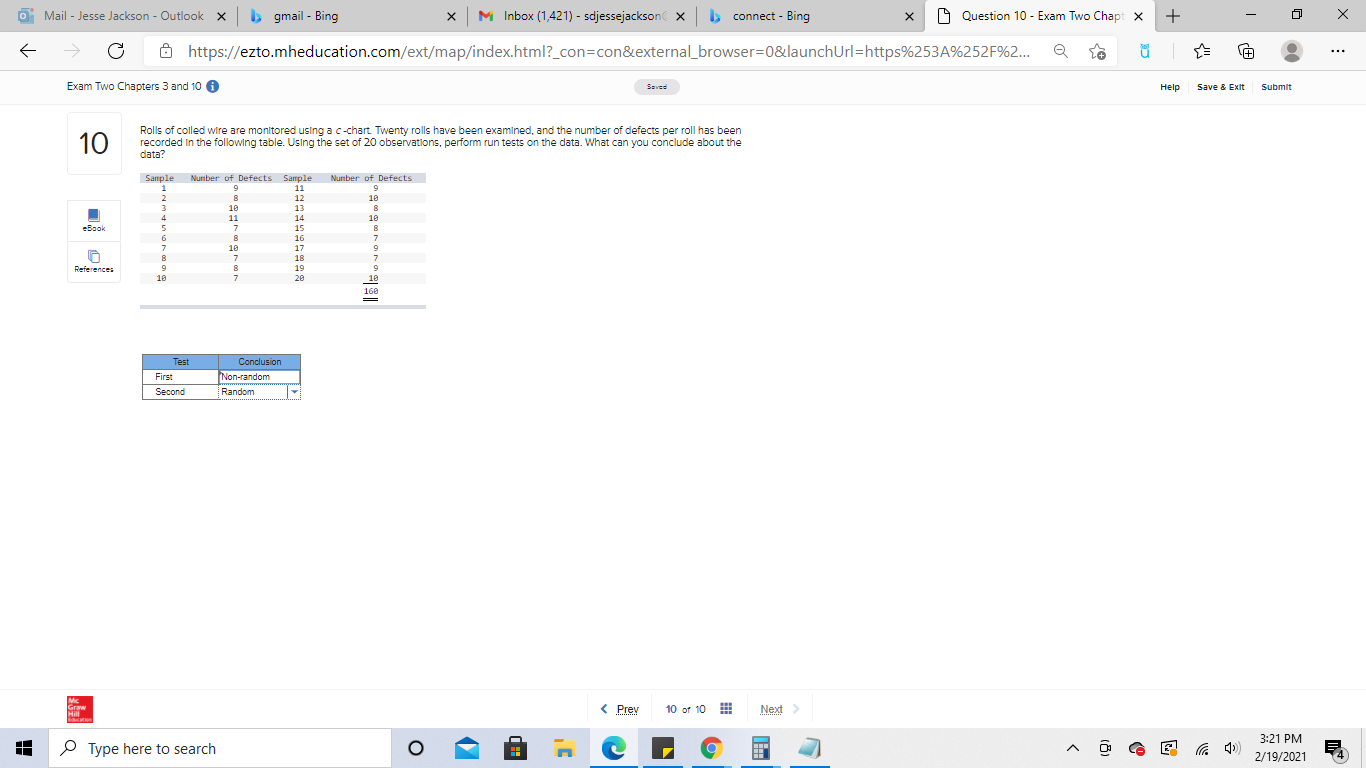 Rolls of coiled wire are monitored using a