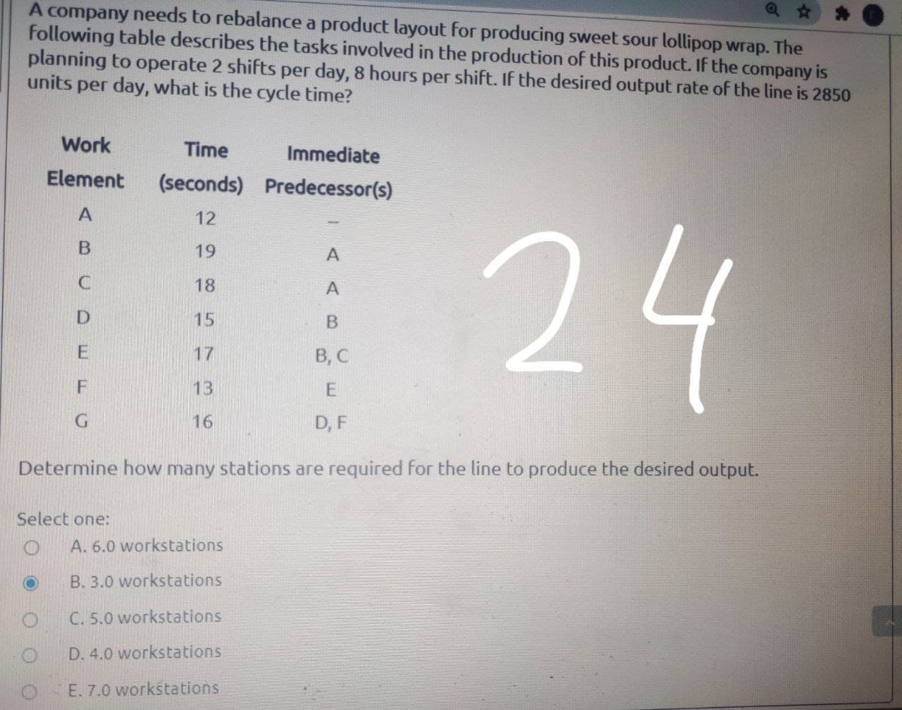 Answer the question below: 22.The annual demand