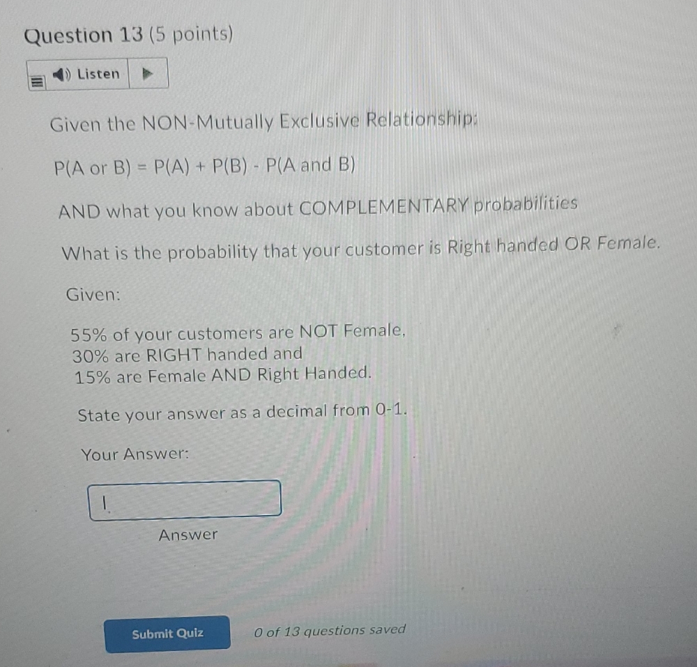 projects quality management Question 13 (5