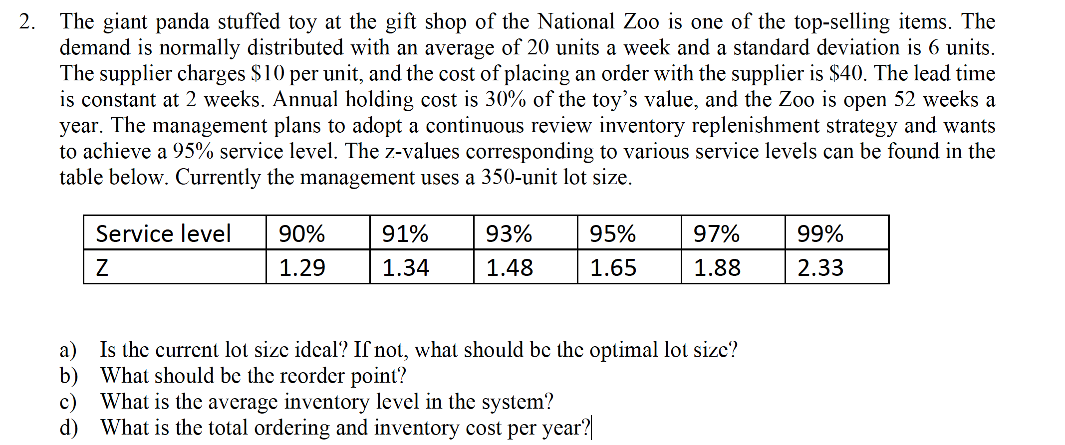 The giant panda stuffed toy at the gift shop of