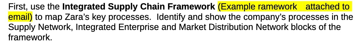 First, use the Integrated Supply Chain Framework