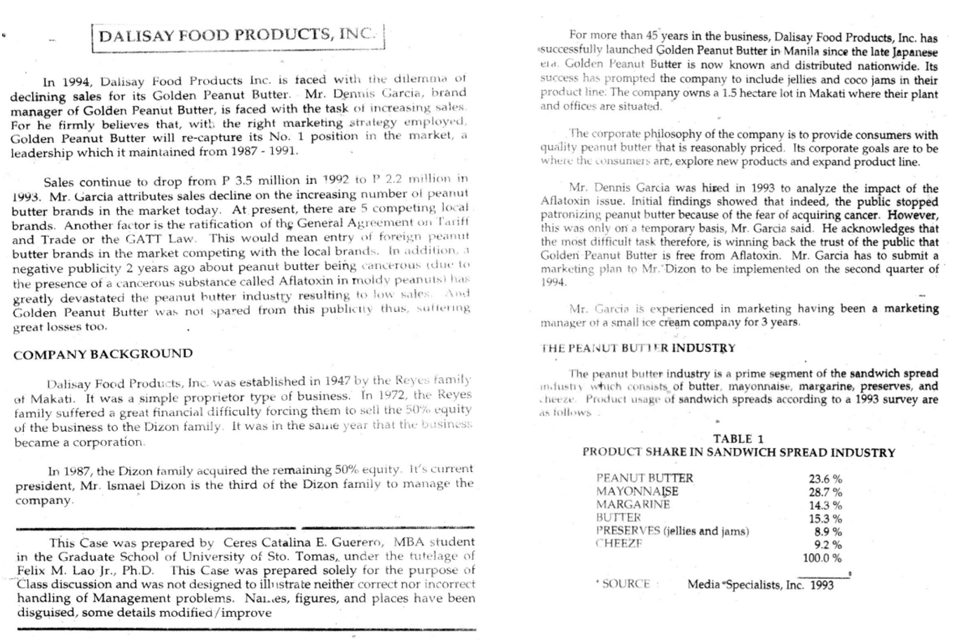 Construct a Statement of the Problem . Refer to