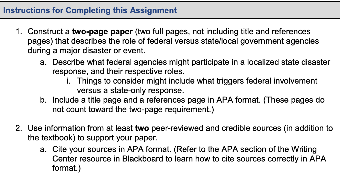 Instructions for Completing this Assignment 1.