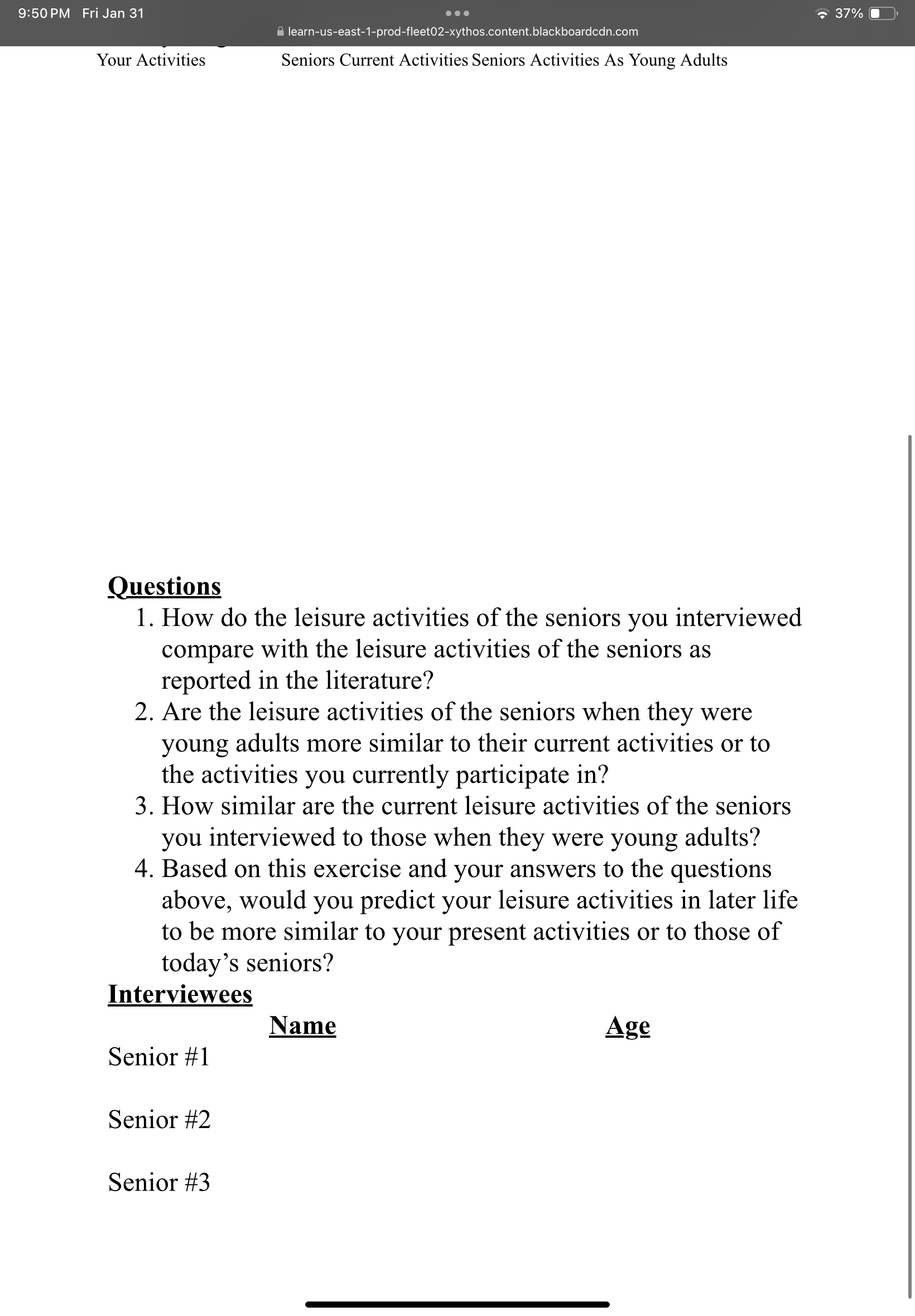 Use the attached form (modify space as needed) to