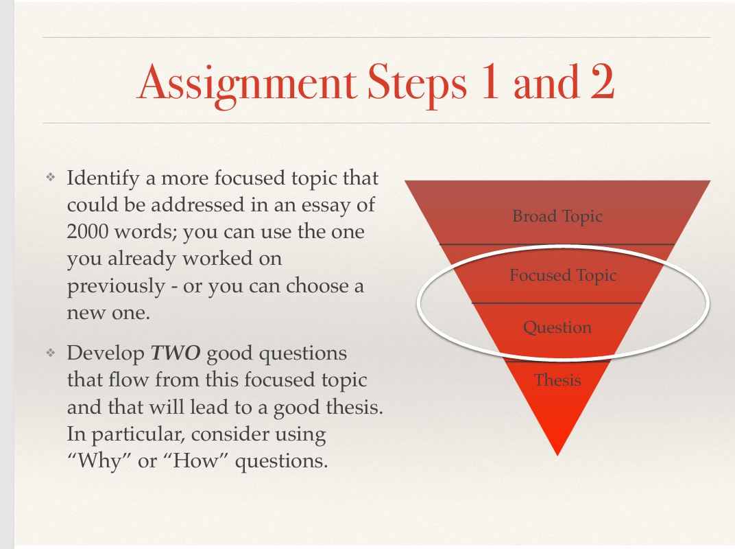 NO105 Thesis / Outline Assignment NAME: STUDENT