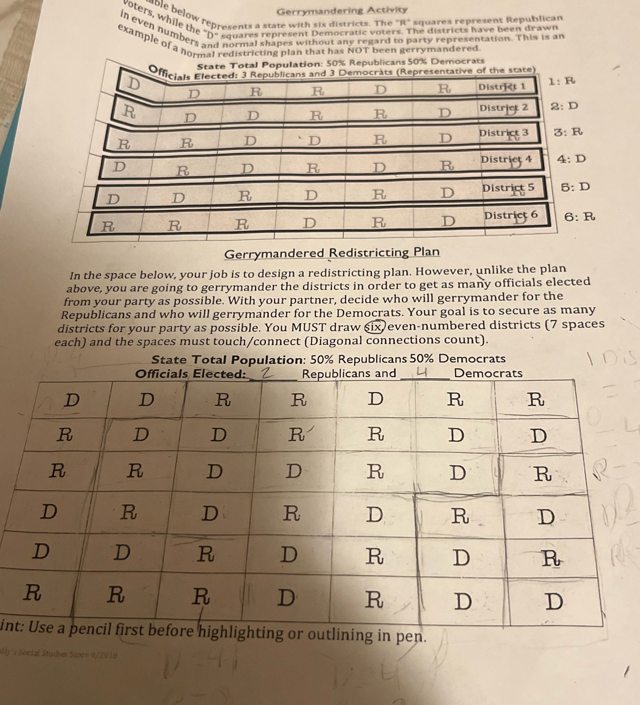 For this make sure the Ds have more boxes then RS