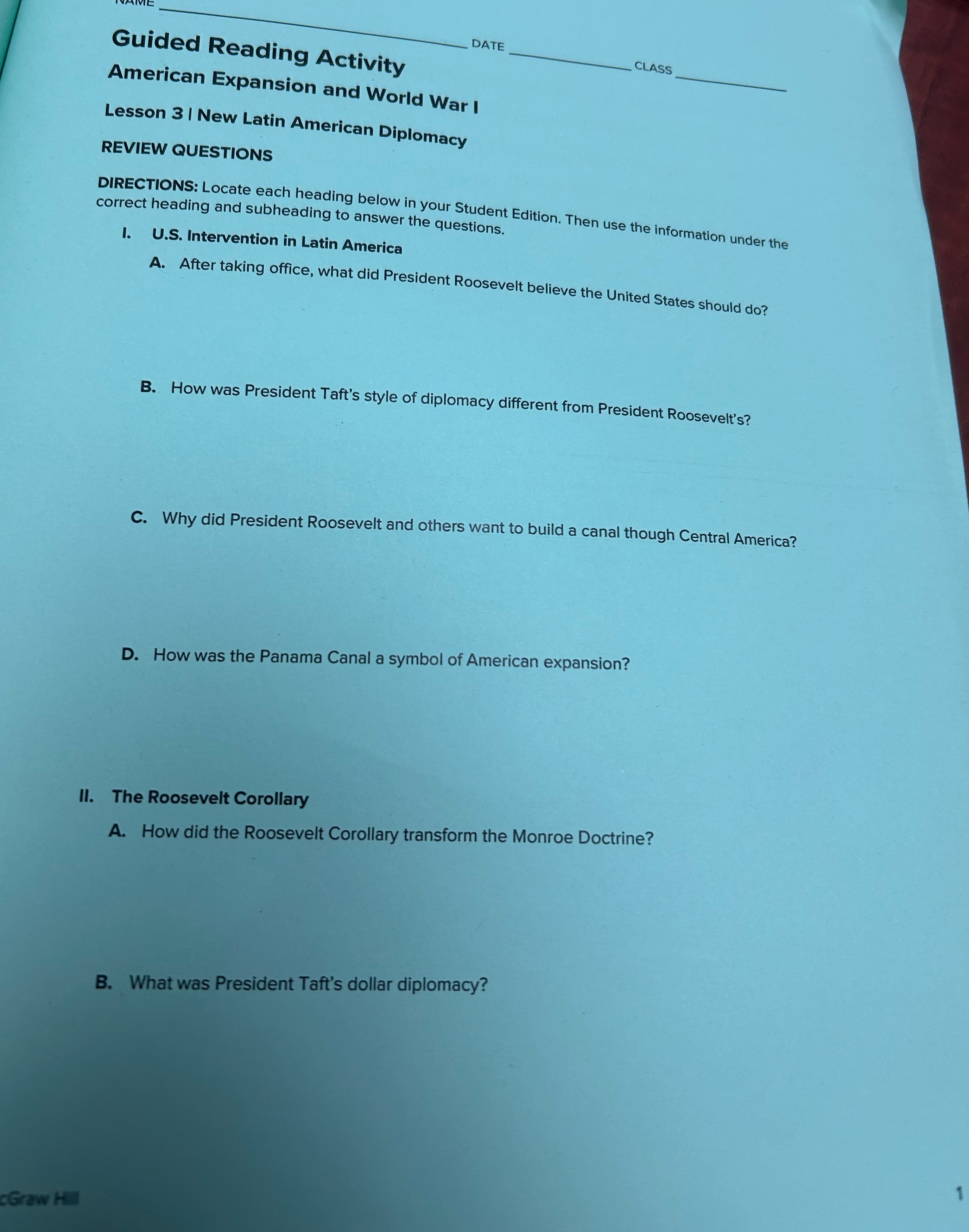 Please answer all the questions short and simple