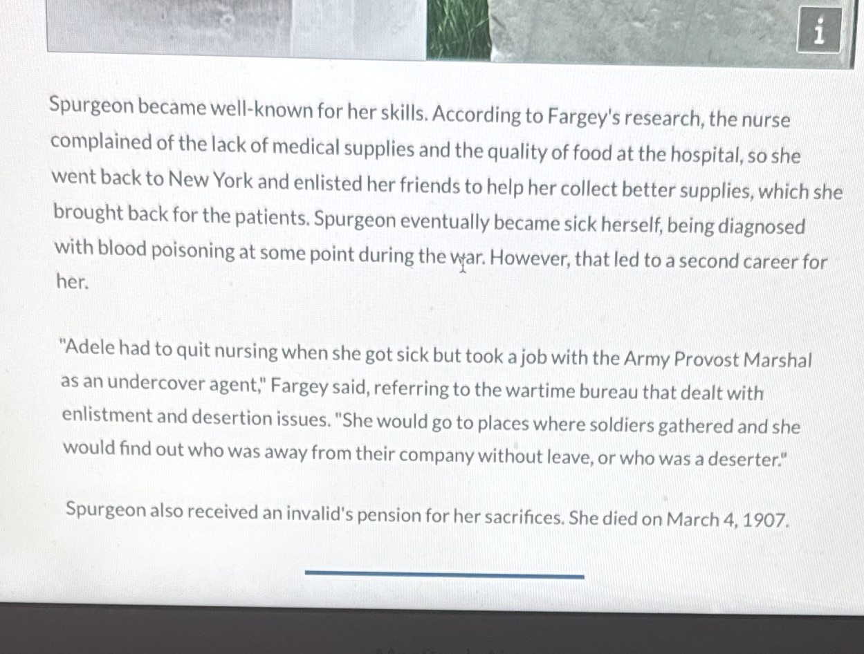 Adelaide spurgeon and problem solving is the