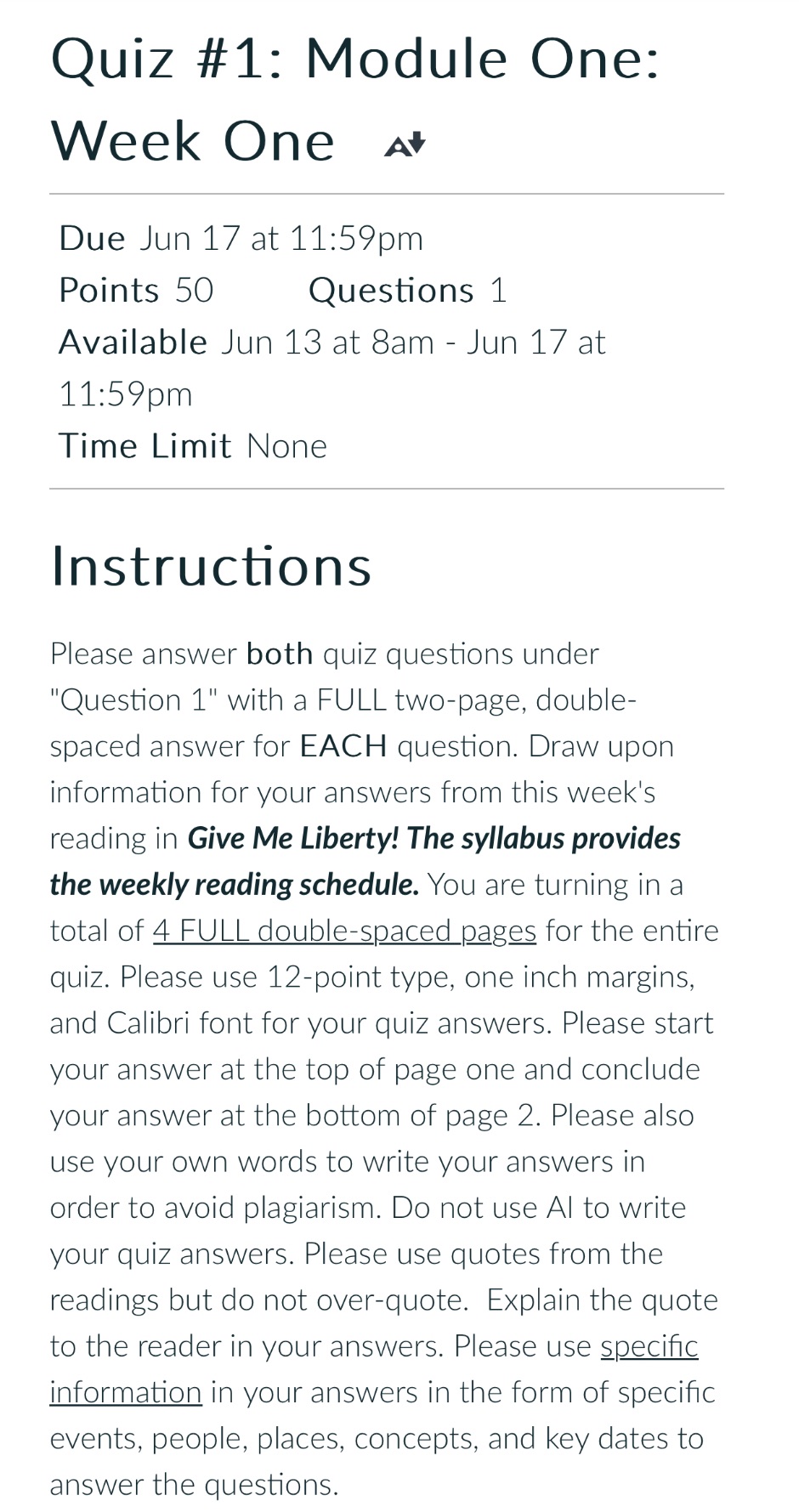Please help me with this assignment. Thanks Quiz