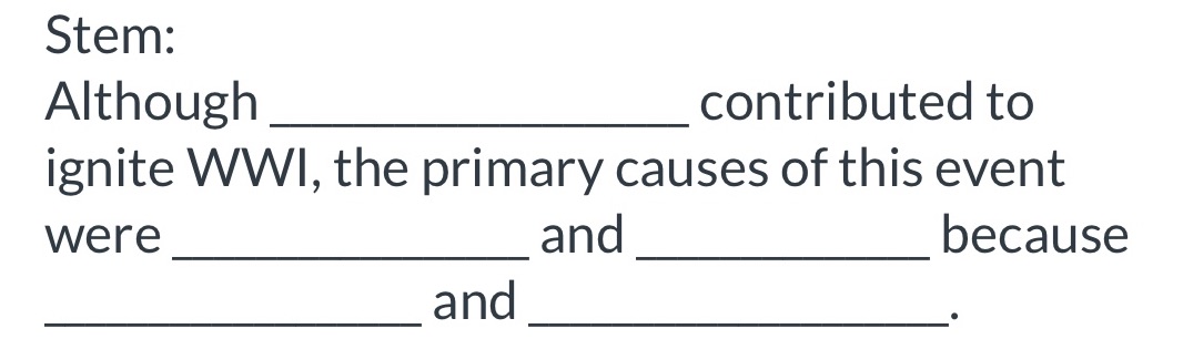What could be a thesis statement for the Prompt: