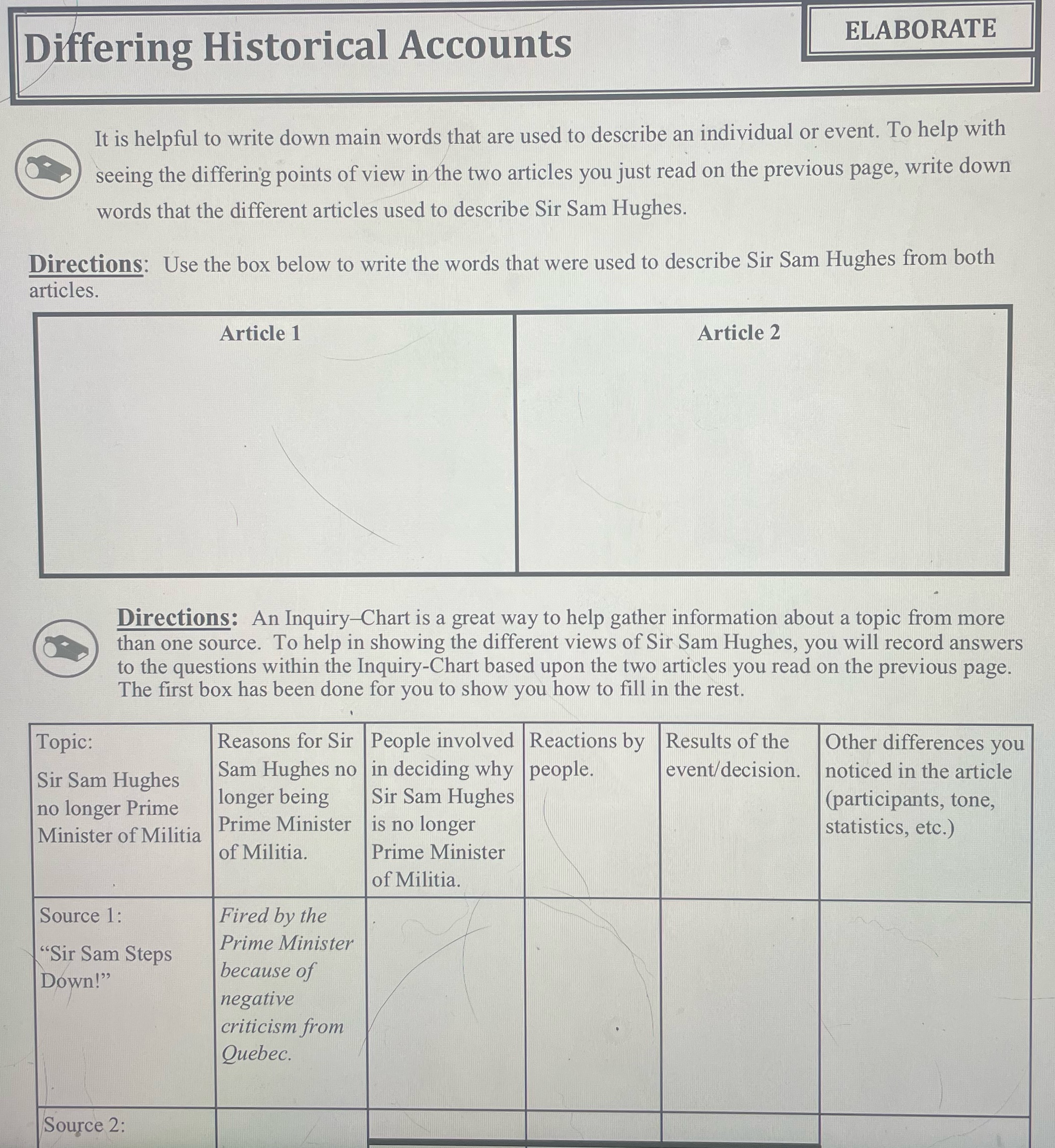 fering Historical Accounts
