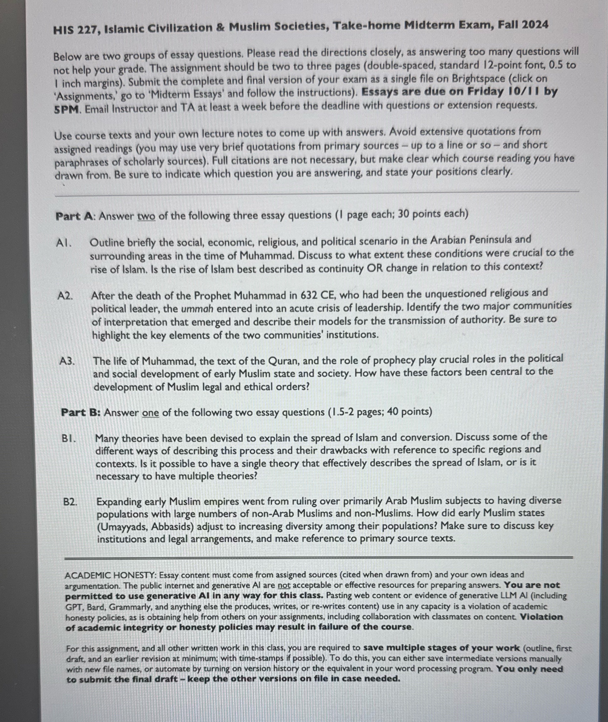 Will someone please help me with this HIS 227,