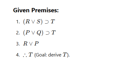 Use either indirect proof or conditional proof
