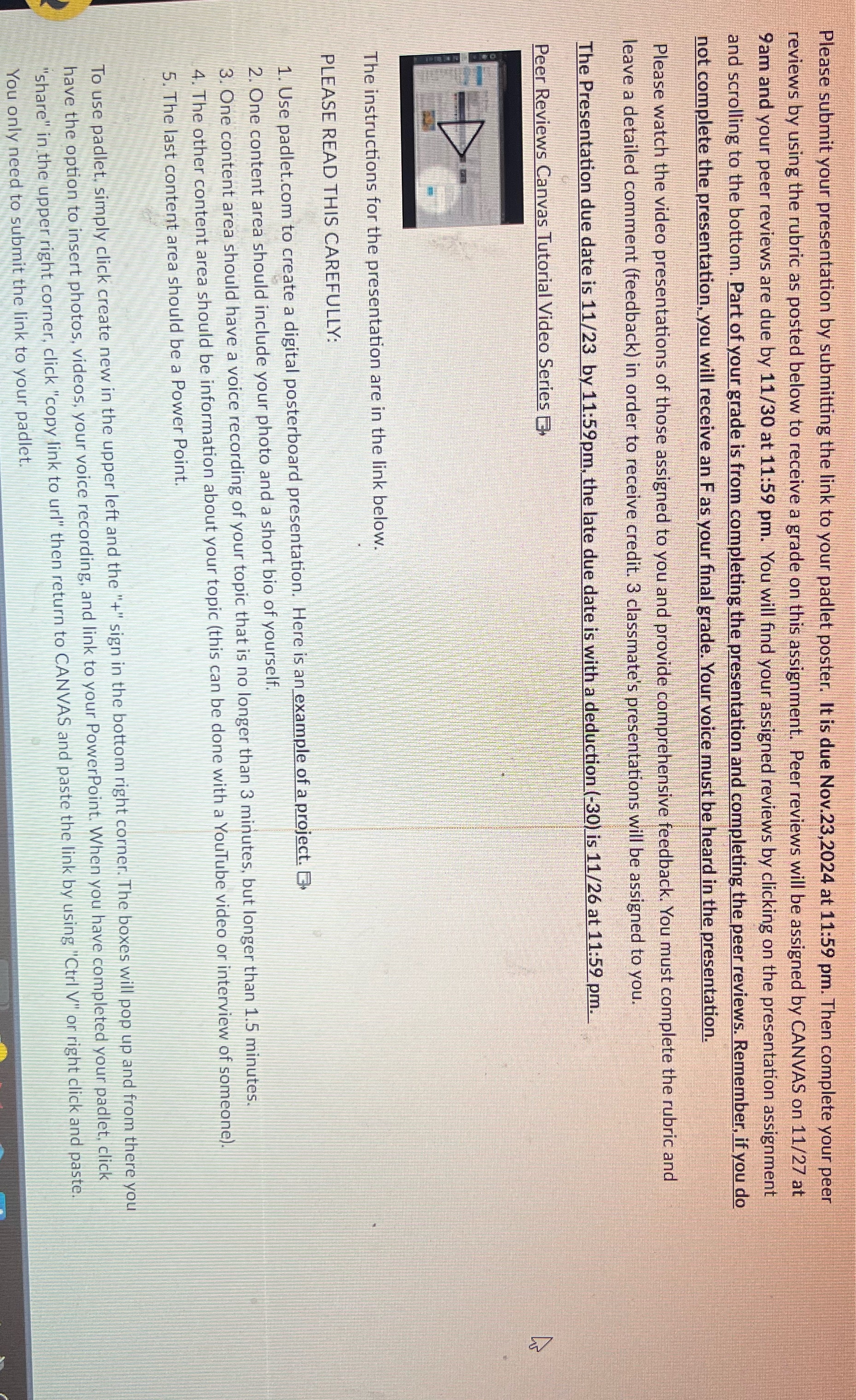 Please submit your presentation by submitting the