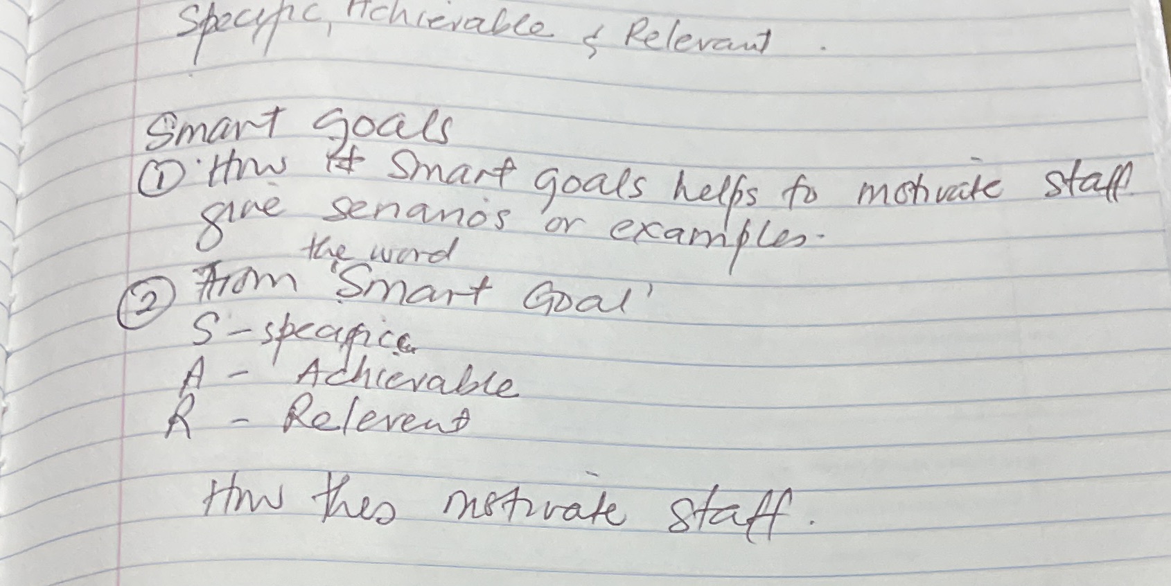 course :supervisory management answer the