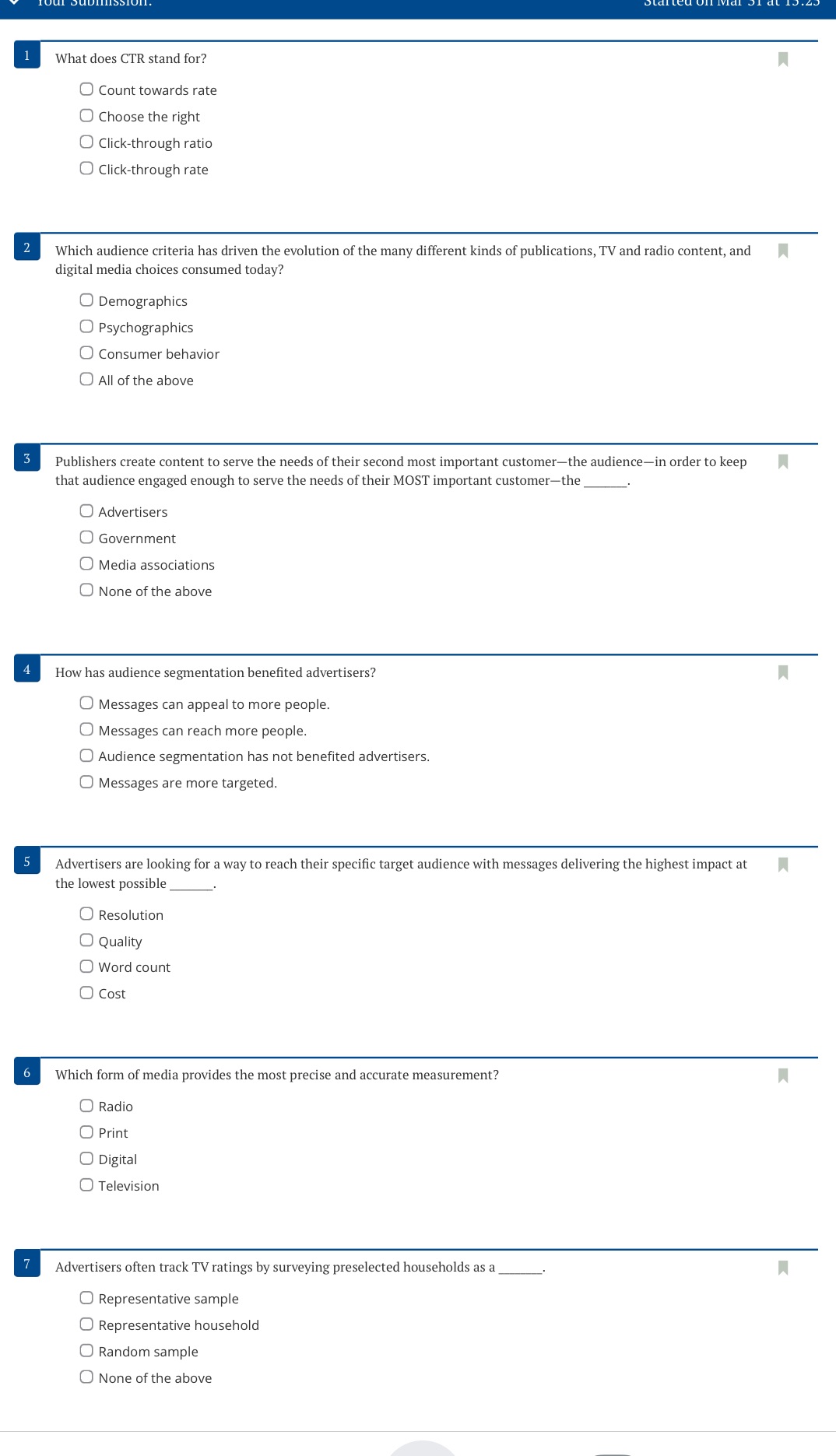 ' What does CTR stand for? (O Count towards