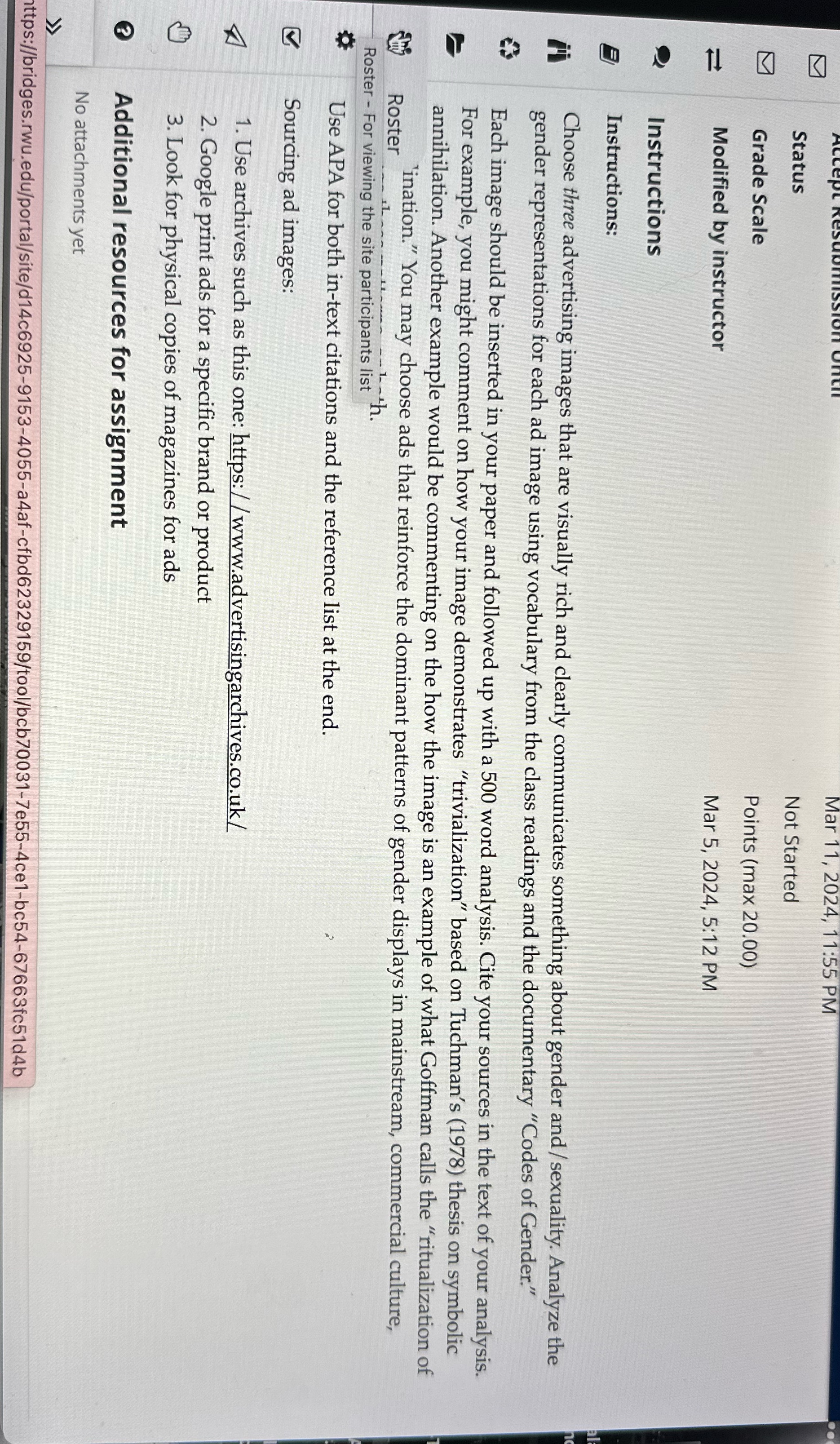 Mar 11, 2024, 11:55 PM Status Not Started D D