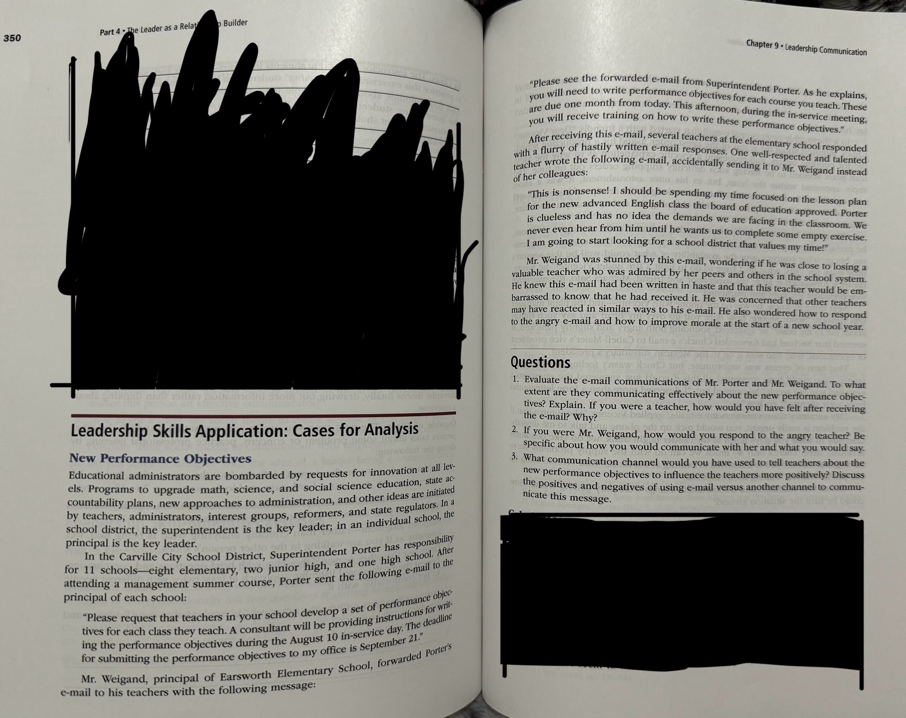 New Performance Objectives Answer Questions 1-3