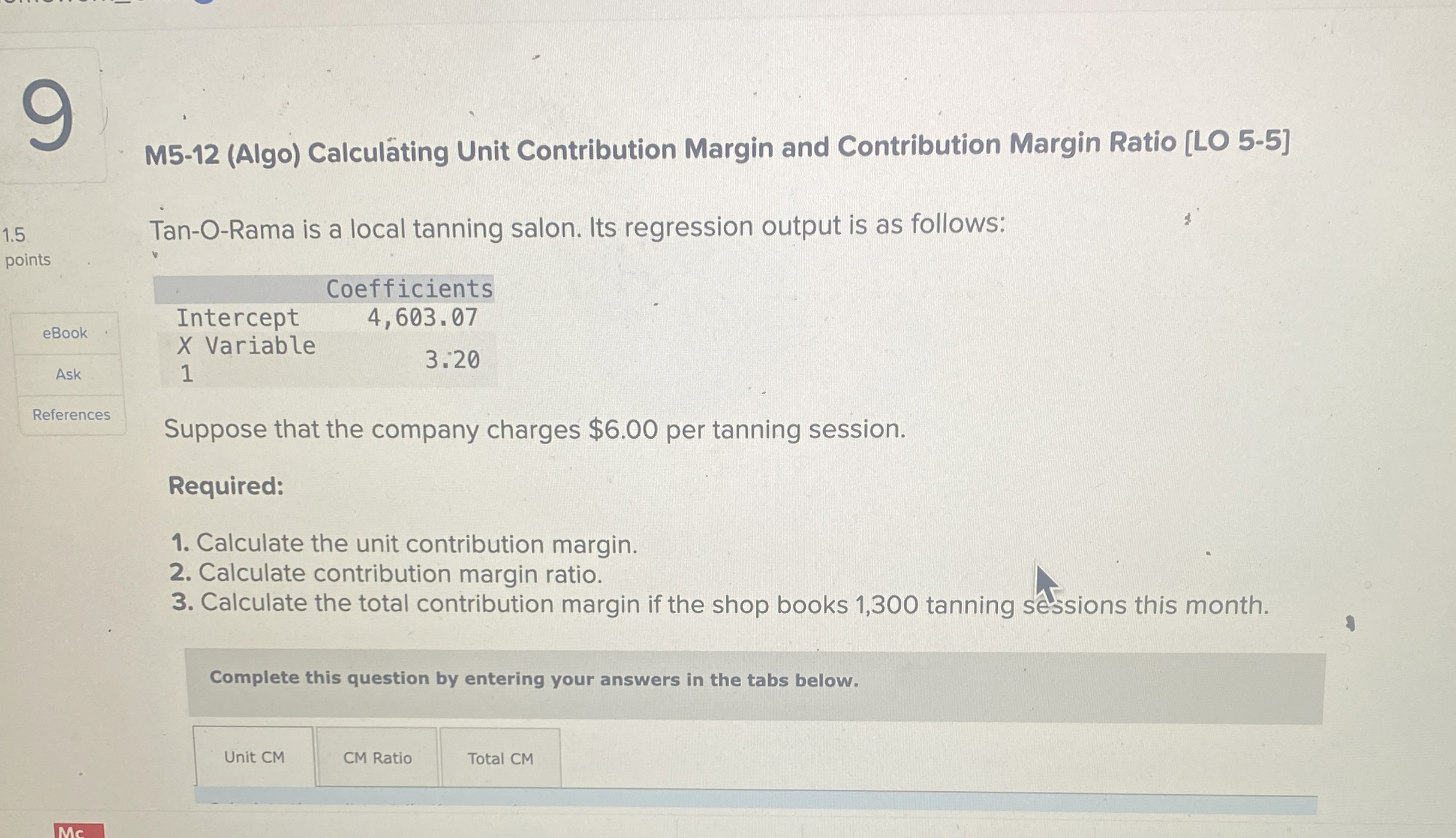 M 5 - 1 2 ( Algo ) Calcul ting Unit Contribution