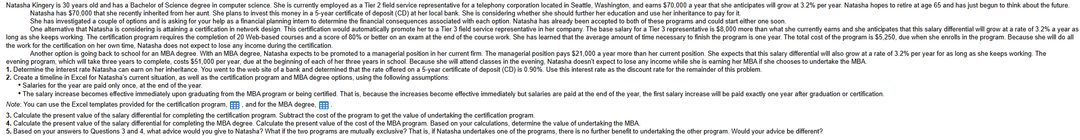 Can I get help solving this problem using excel?