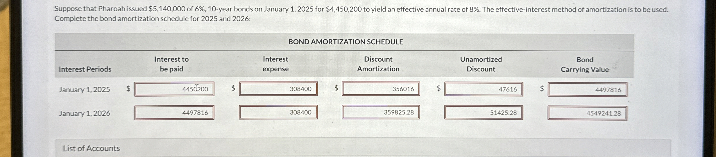 Suppose that Pharoah issued $ 5 , 1 4 0 , 0 0 0