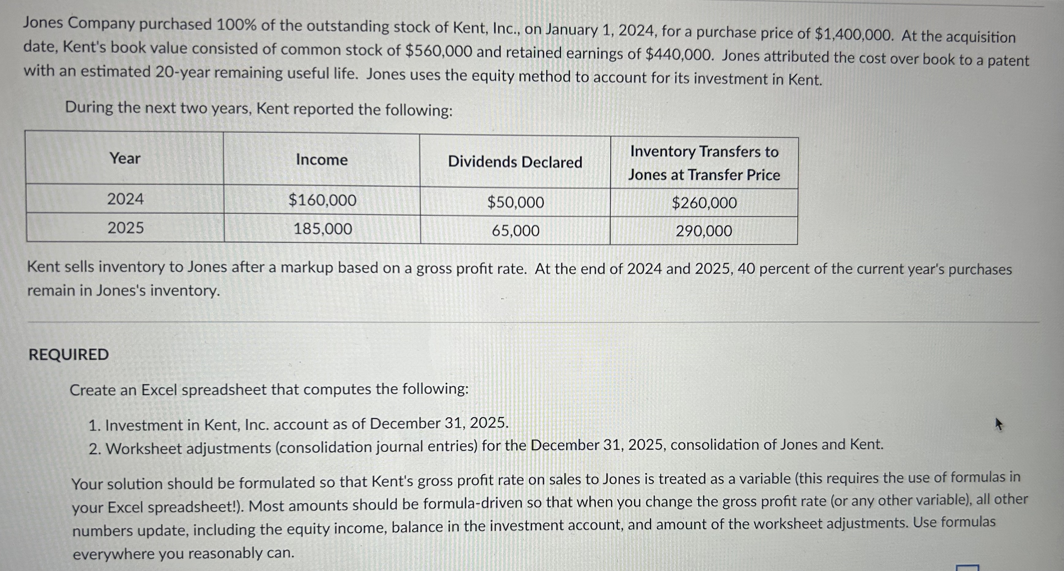 Please solve this problem and create a table with