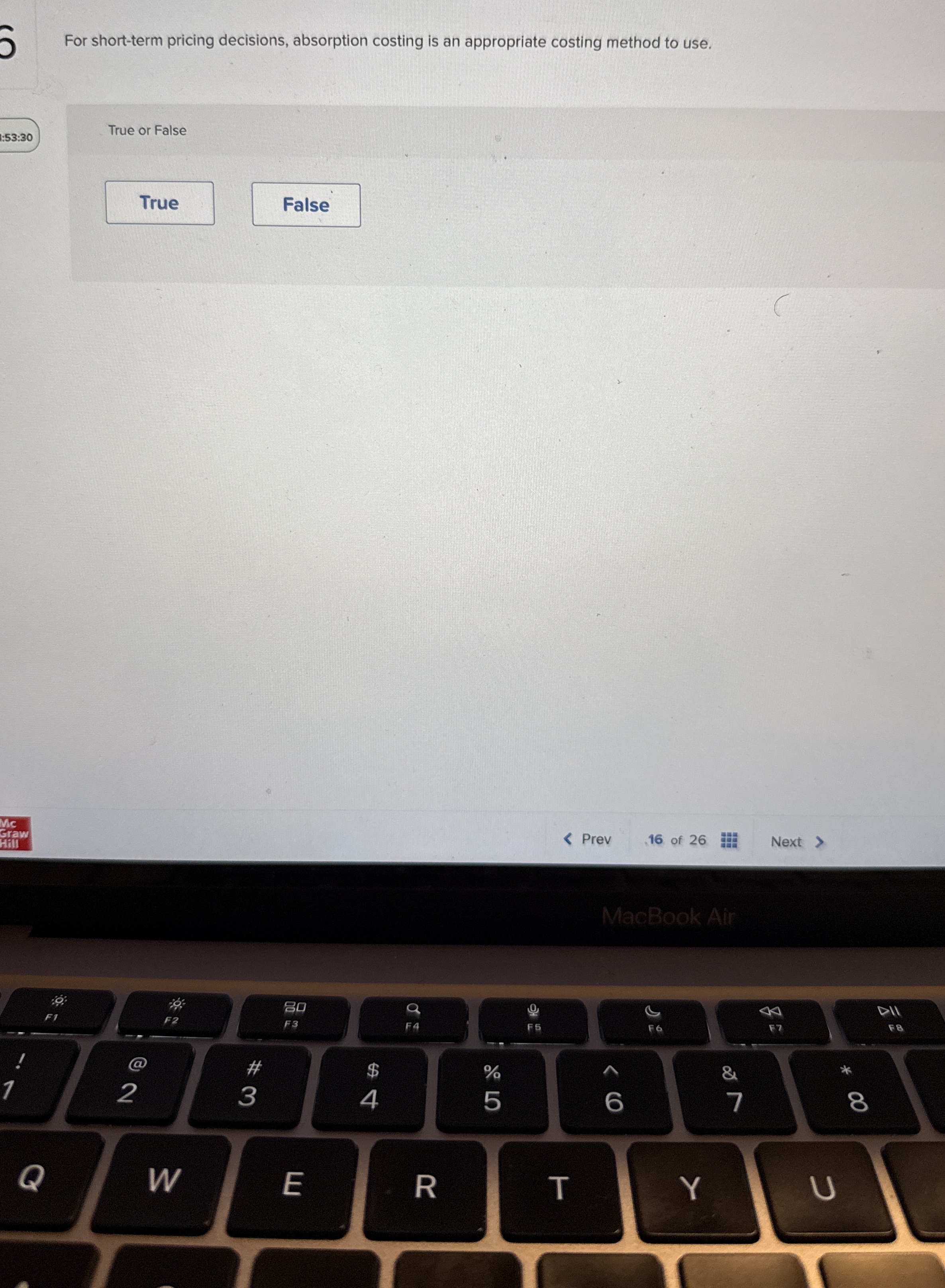For short - term pricing decisions, absorption