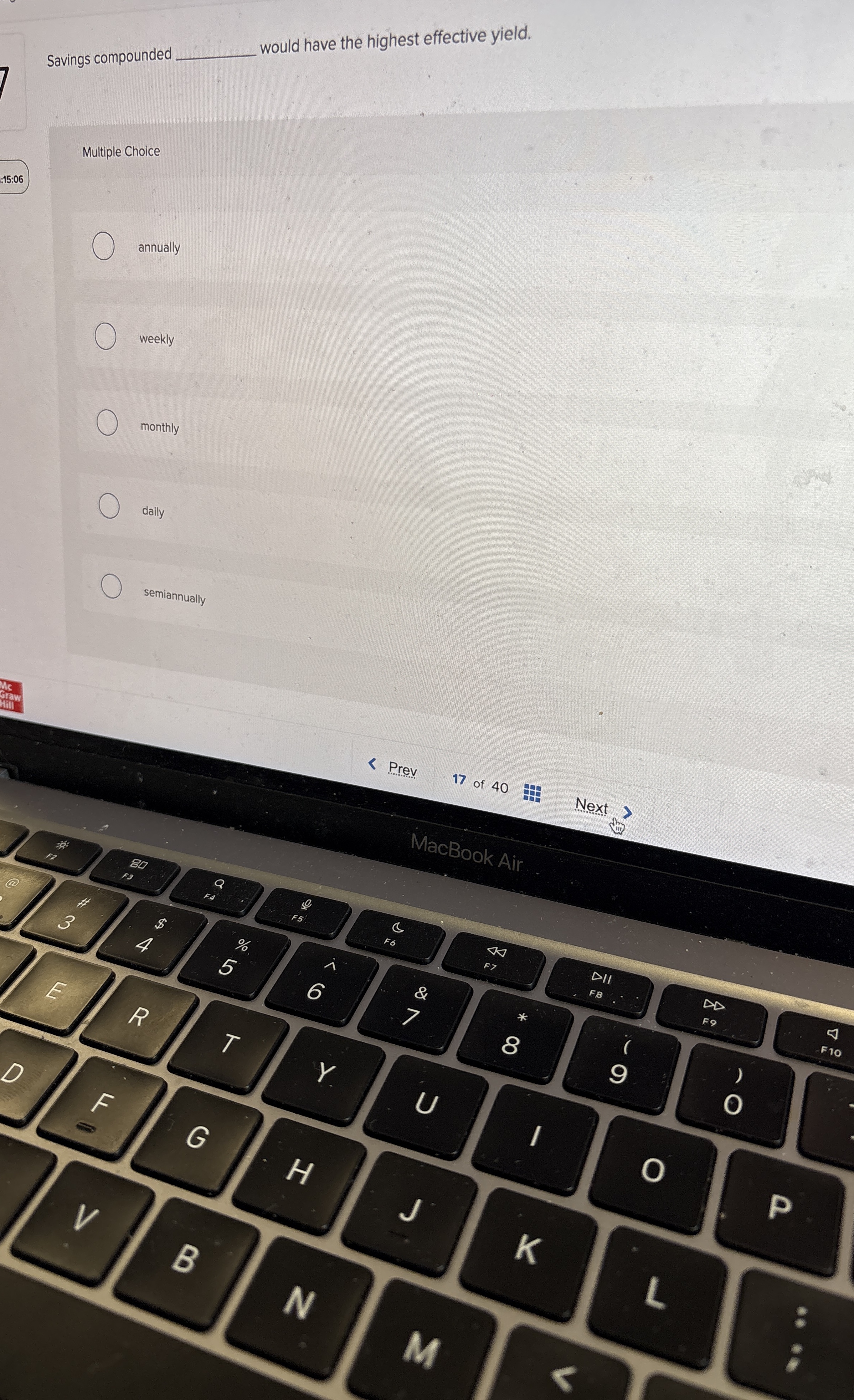 Savings compounded would have the highest