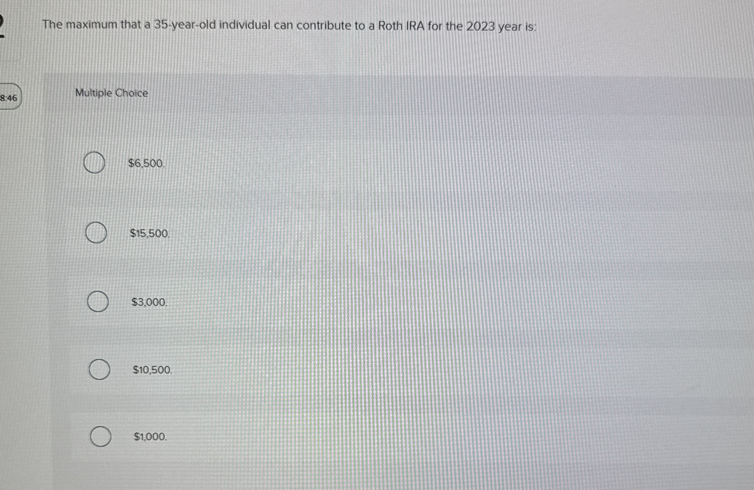 The maximum that a 3 5 - year - old individual