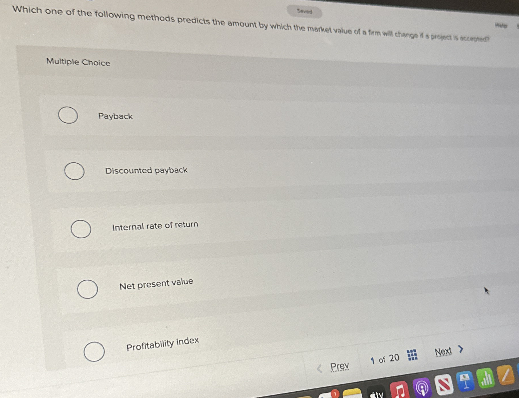 Which one of the following methods predicts the
