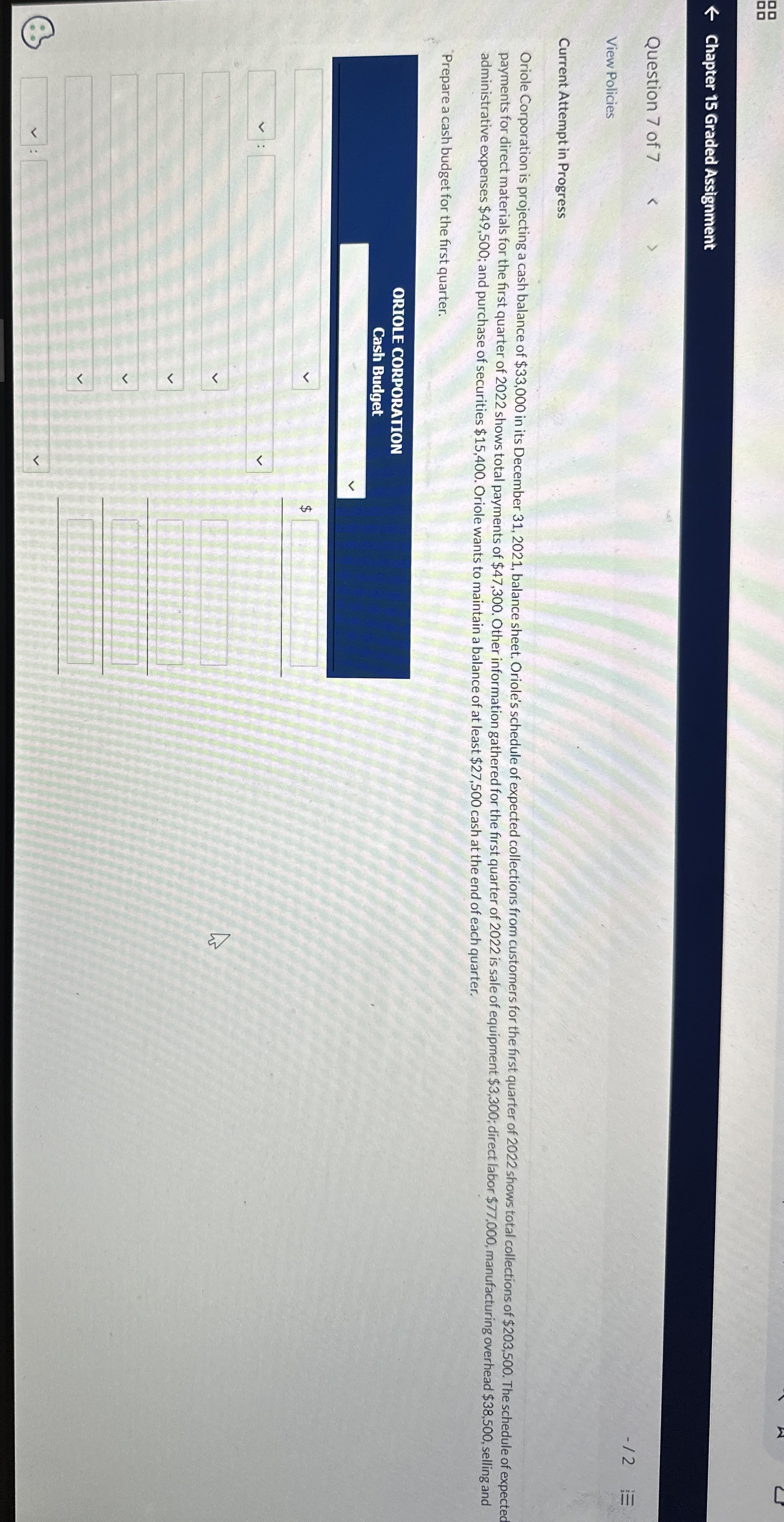 Chapter 1 5 Graded Assignment Question 7 of 7