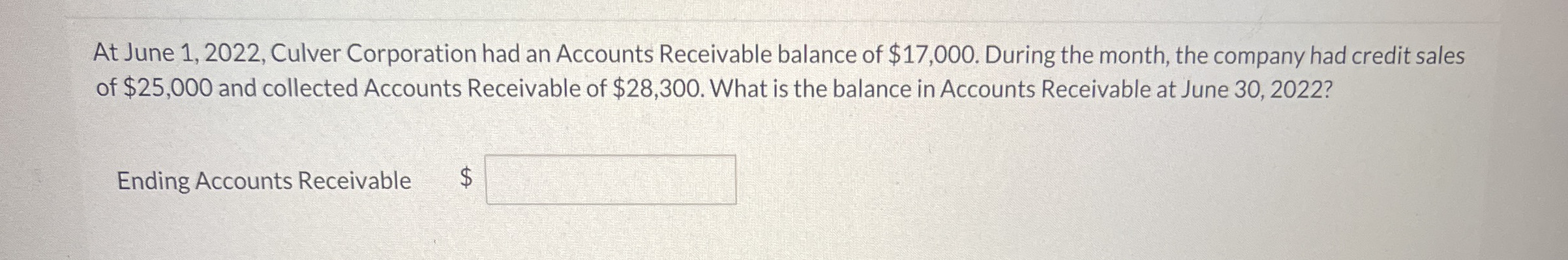 At June 1 , 2 0 2 2 , Culver Corporation had an