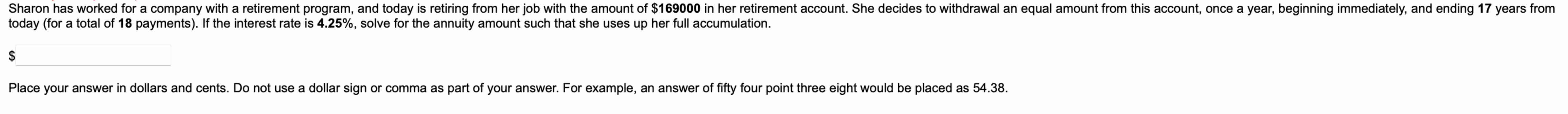 Sharon has worked for a company with a retirement