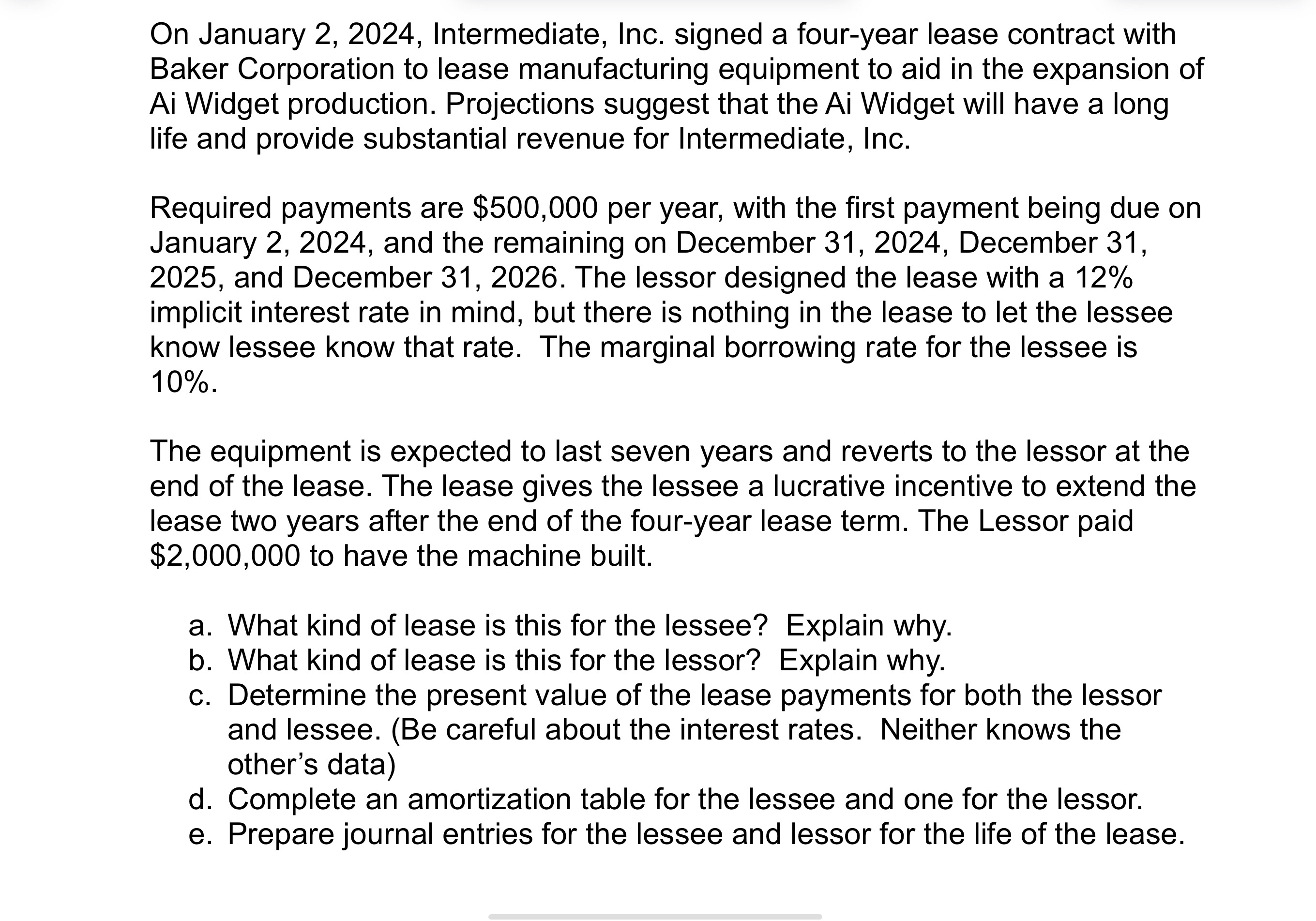 On January 2 , 2 0 2 4 , Intermediate, Inc.