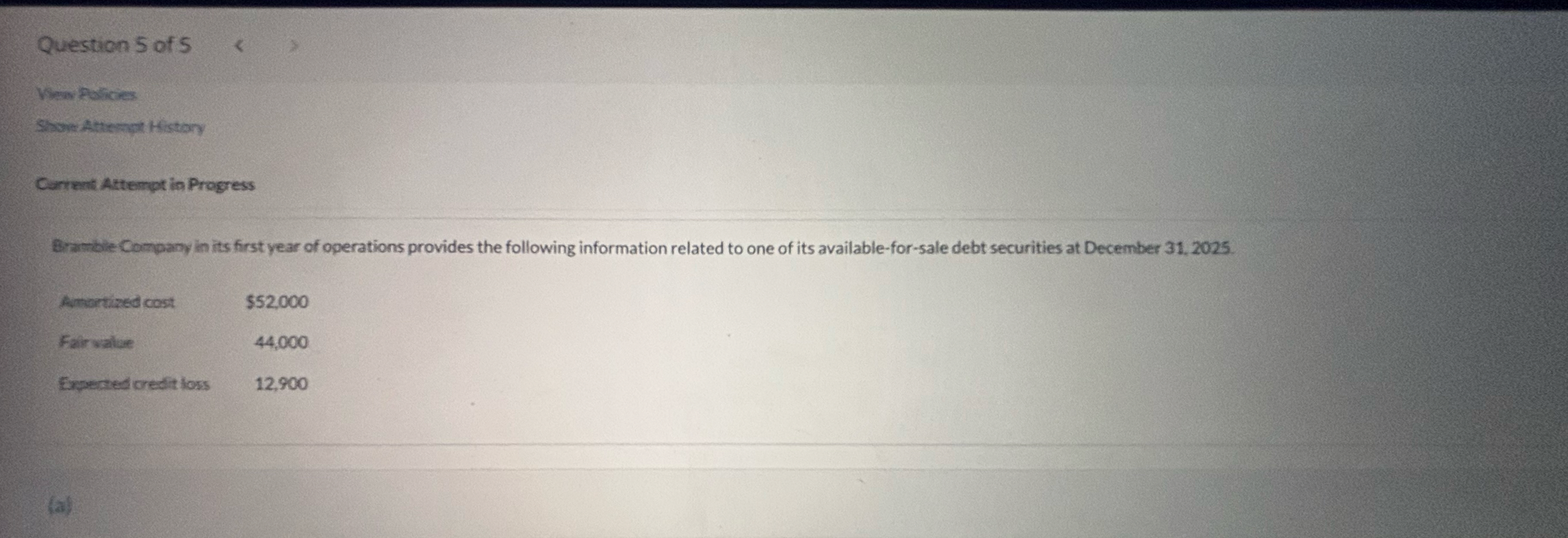 Question 5 of 5 Wew Rencies Sham Athereme History