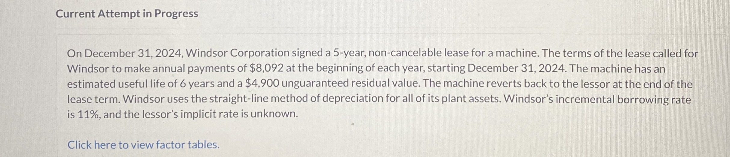 Current Attempt in Progress On December 3 1 , 2 0