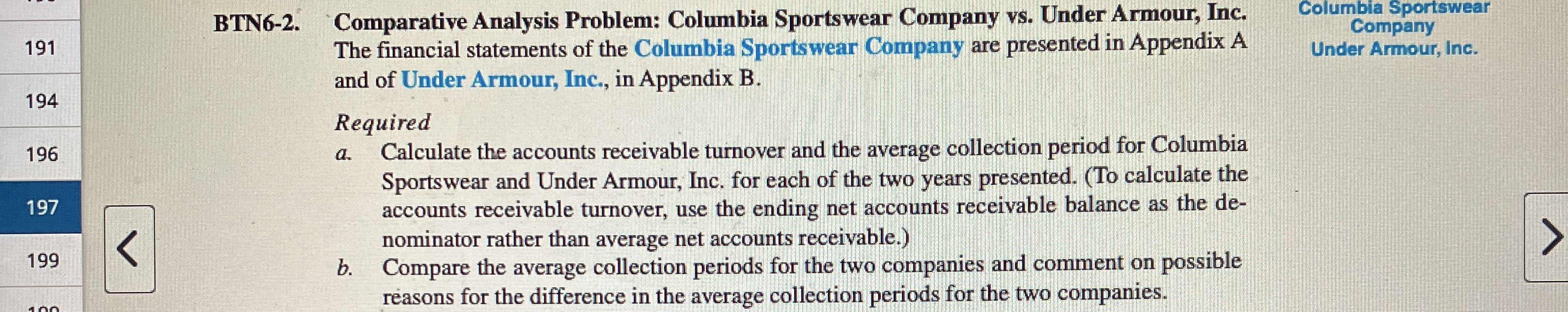 BTN 6 - 2 . Comparative Analysis Problem: