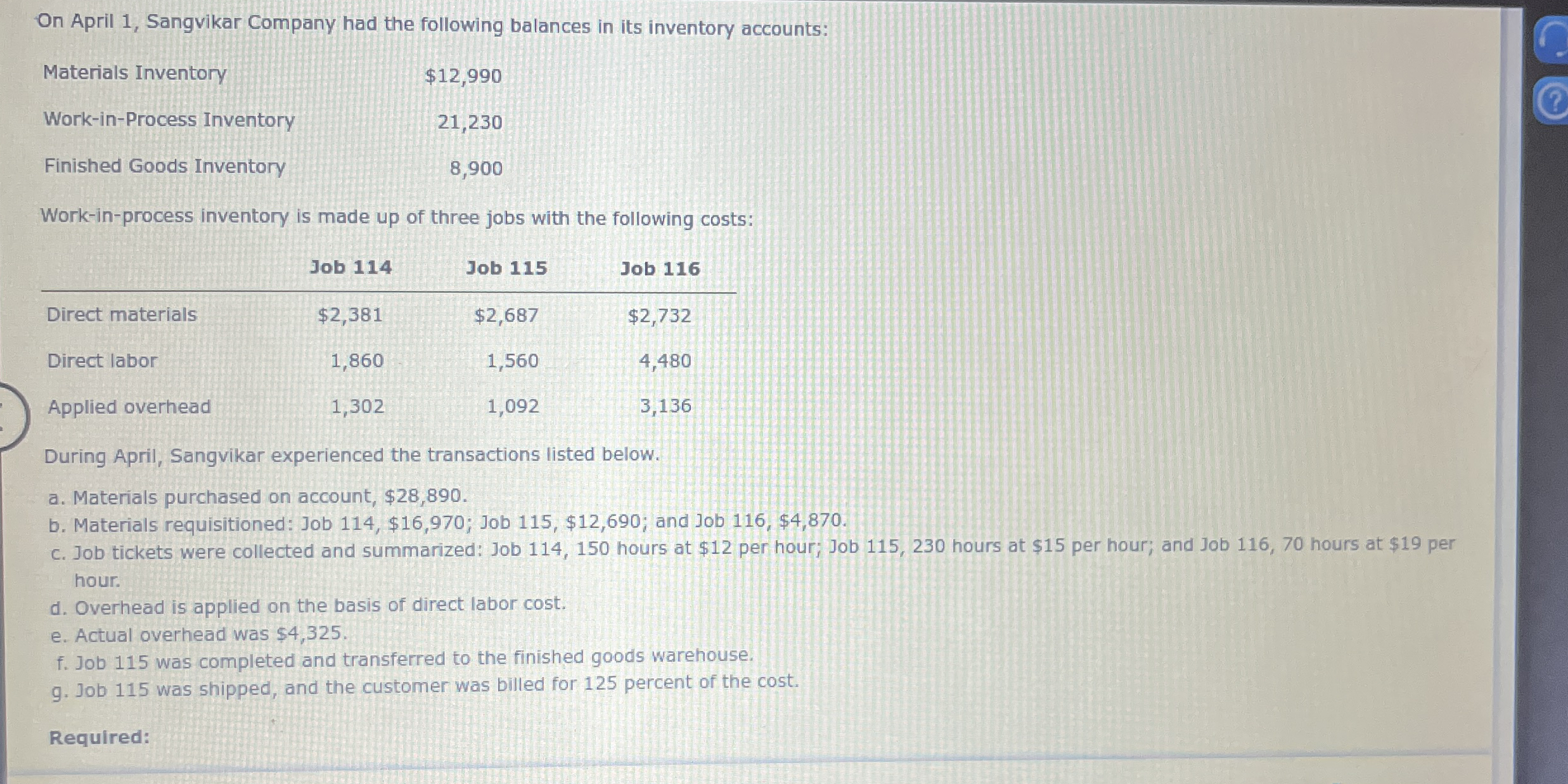 Calculate the predetermined overhead rate based