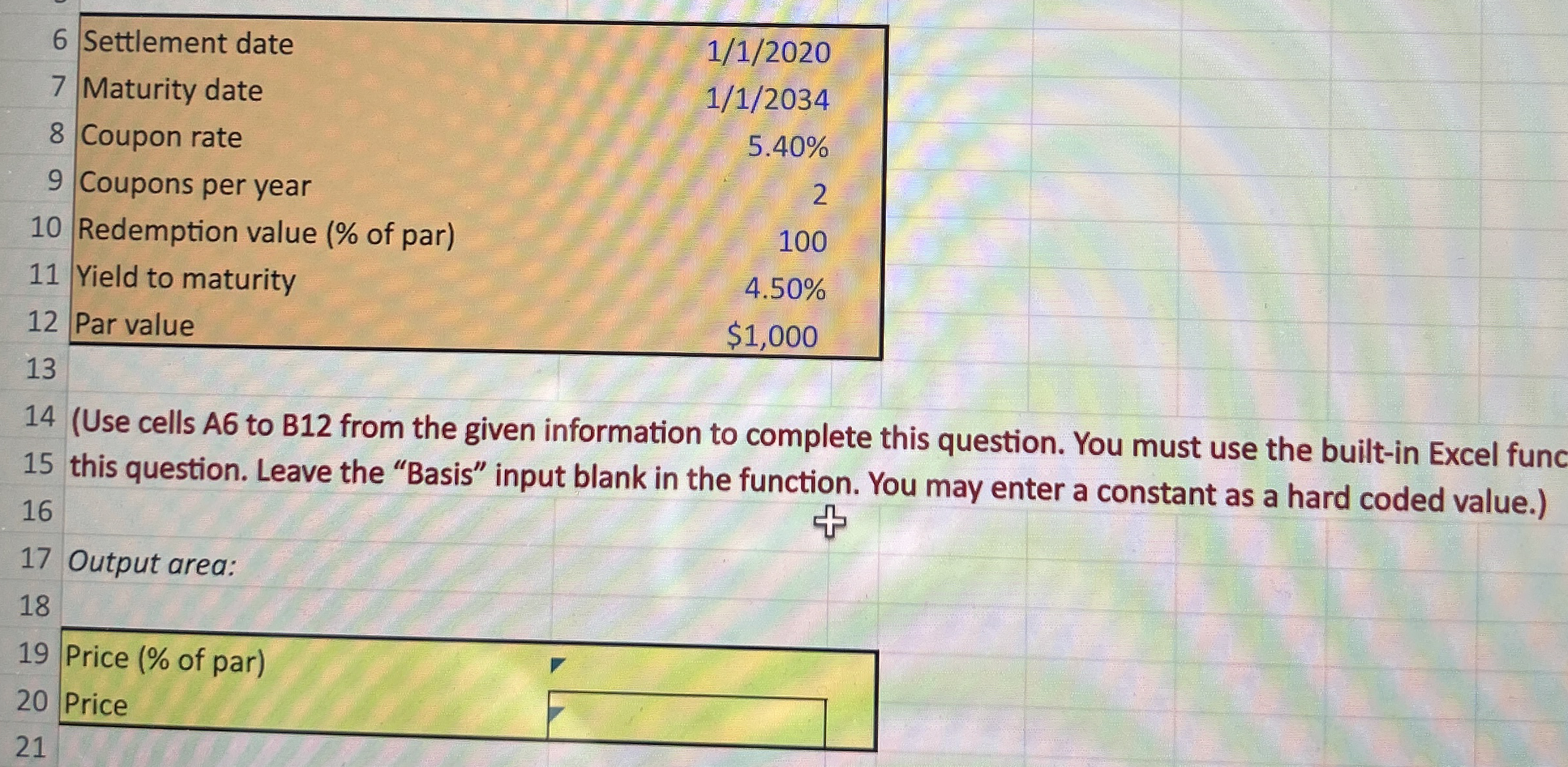 \ table [ [ 6 , Settlement date, 1 1 ? 2 0 2 0
