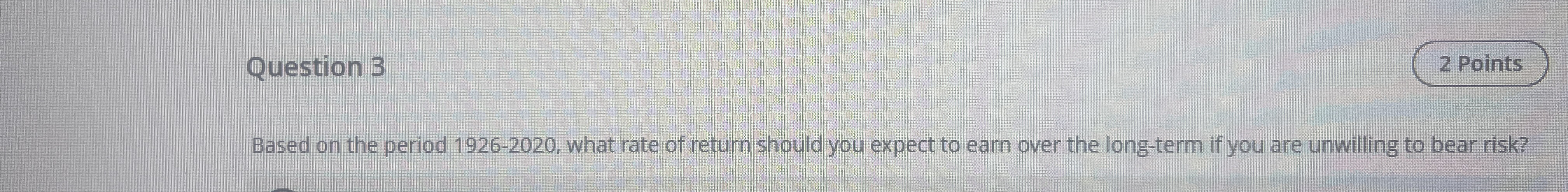 Question 3 2 Points Based on the period 1 9 2 6 -