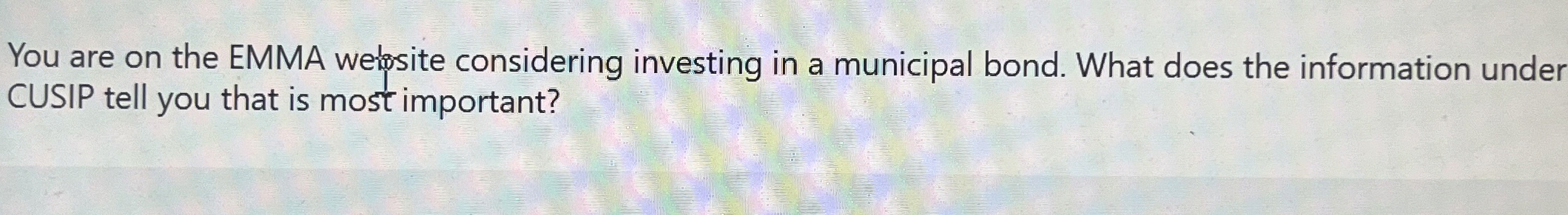 You are on the EMMA wetosite considering