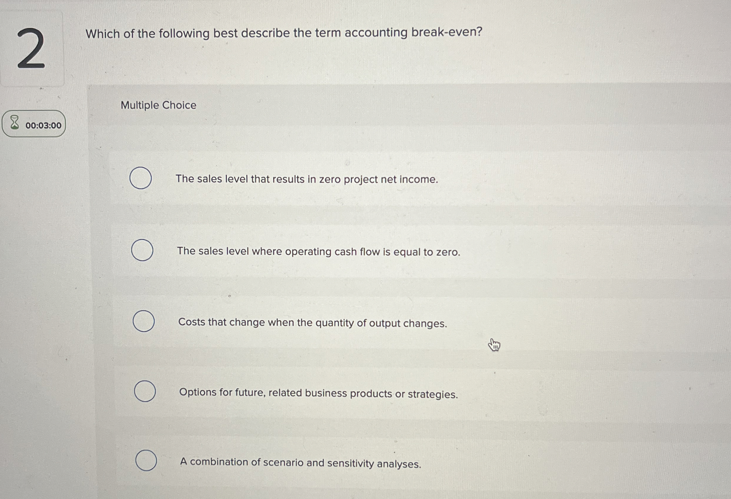 Which of the following best describe the term