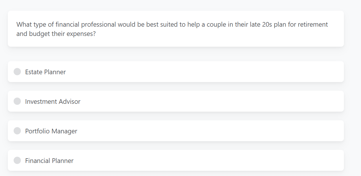 What type of financial professional would be best