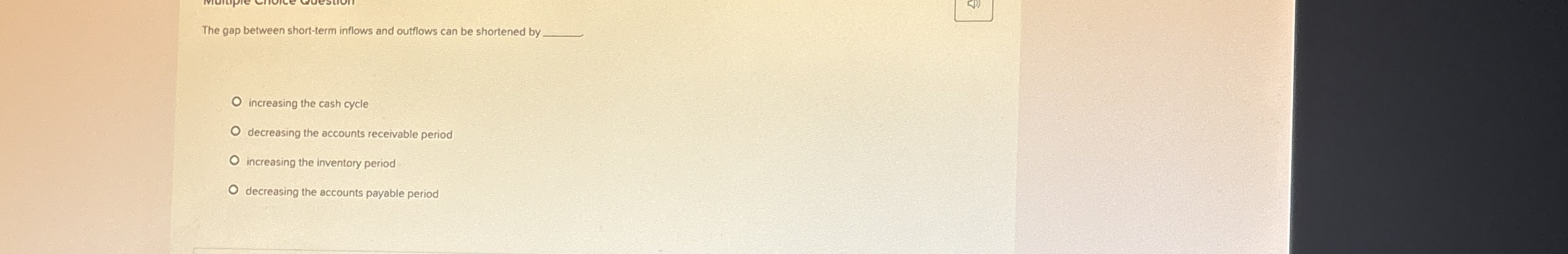 The gap between short - term inflows and outflows